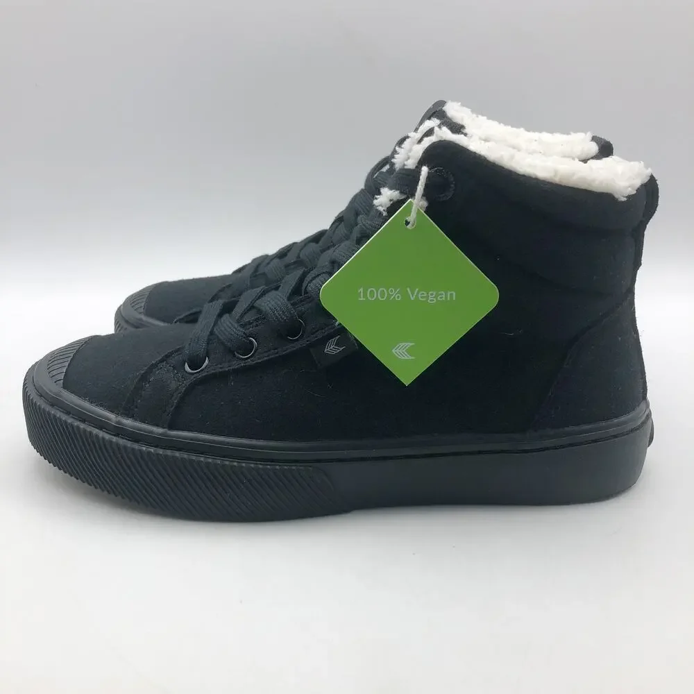 Cariuma OCA Therma High Sneaker Boots Mens 8 Womens 9.5 Black Suede NIB